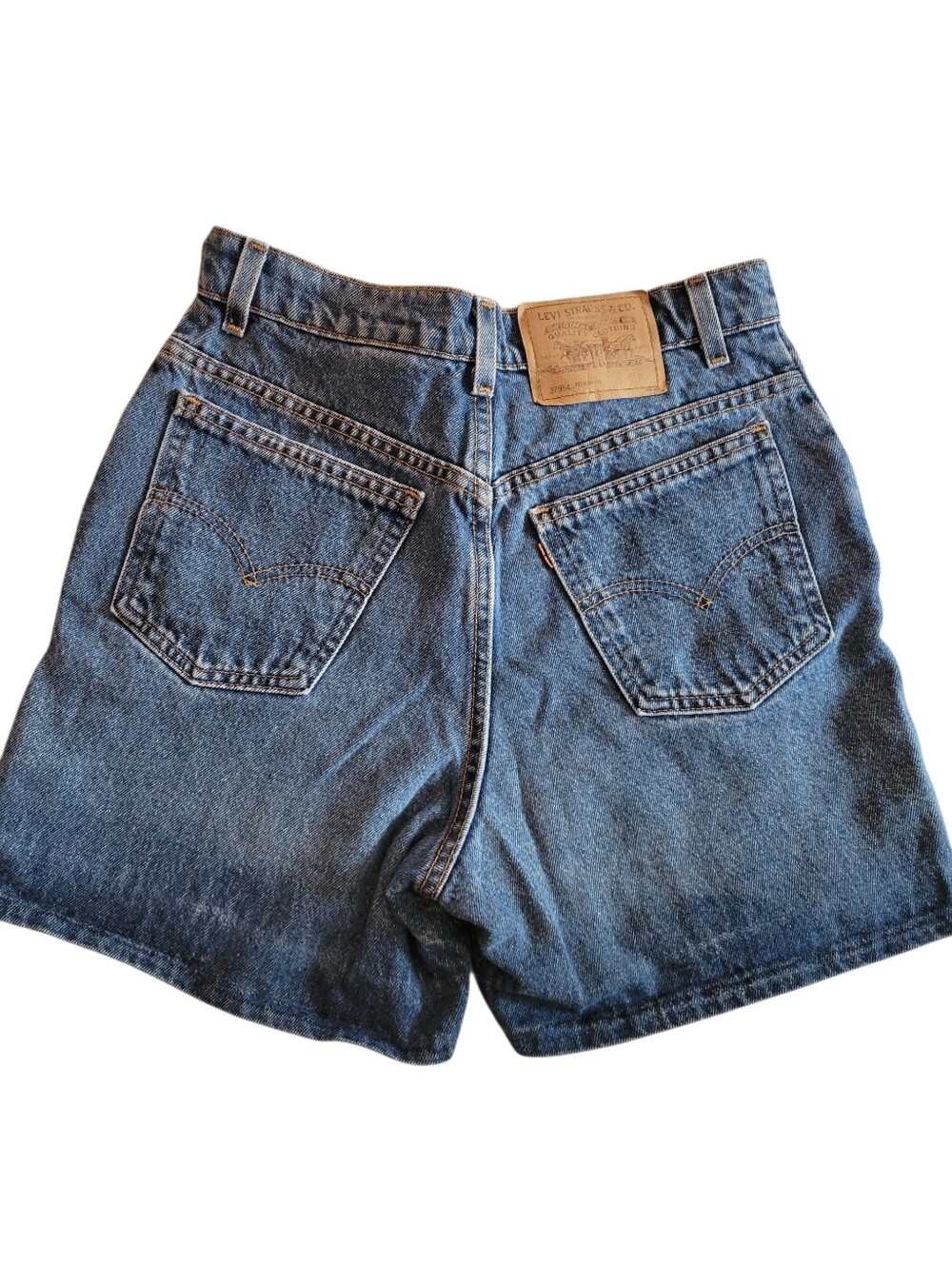Levi's 954 Women's High Rise Shorts In Blue
